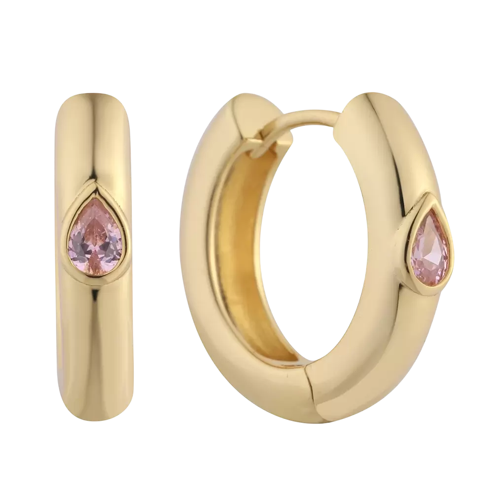 E07750 Серьги из стерлингового серебра 925 пробы с фианитами