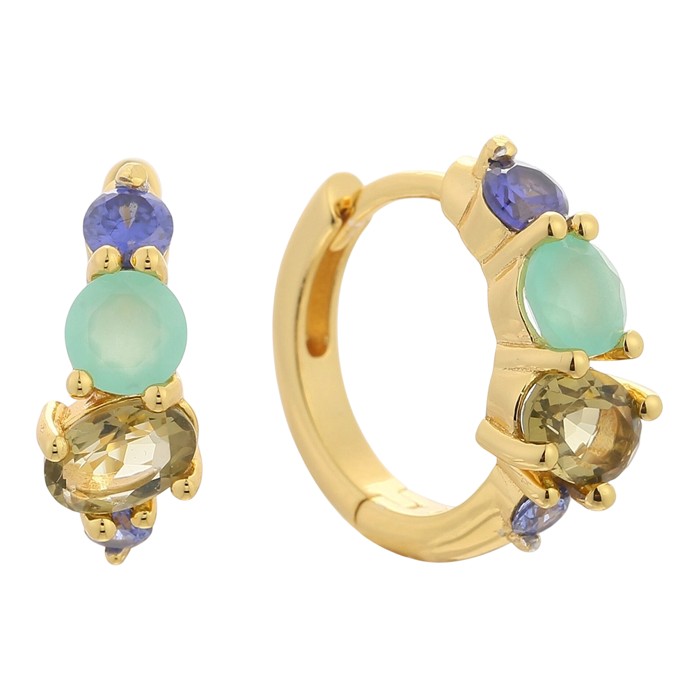 Серьги из стерлингового серебра 925 пробы E08543-239 с фианитами