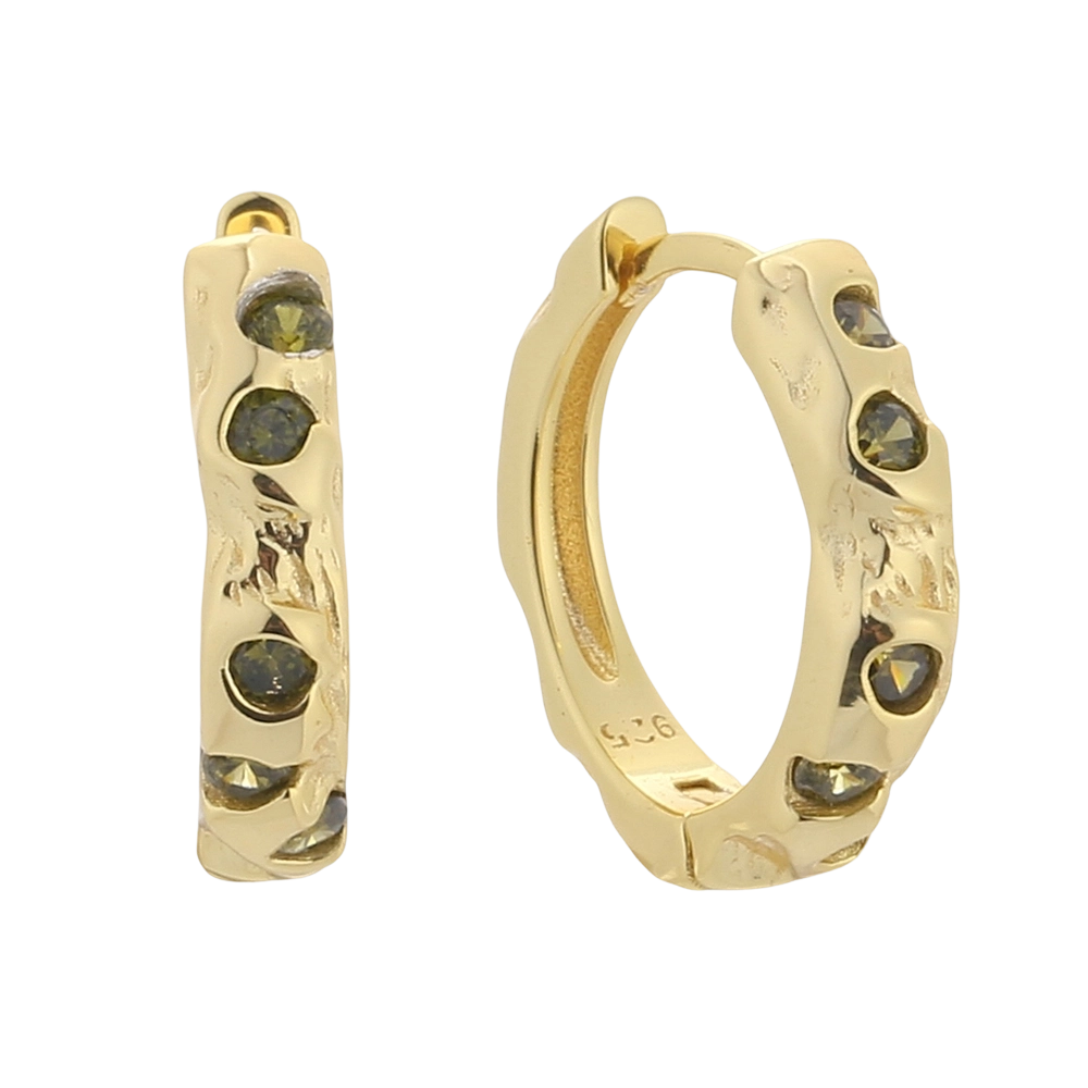 E08728 Серьги из стерлингового серебра 925 пробы с фианитами