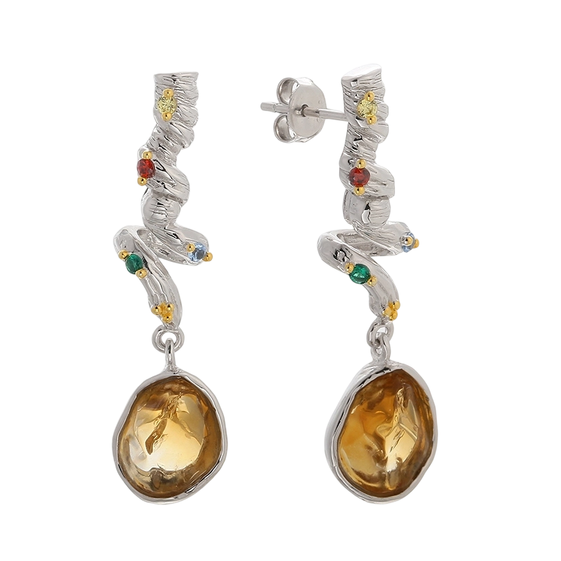 YE03624 Серьги ручной работы из стерлингового серебра 925 пробы Critine